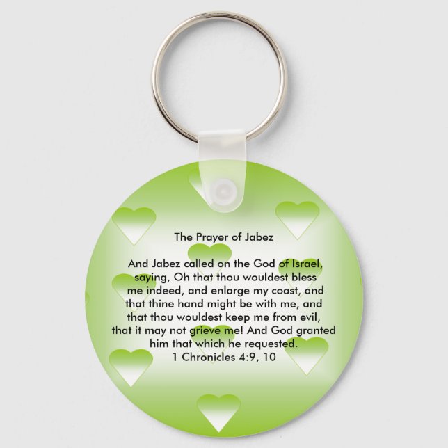 The Prayer of Jabez Key Ring (Front)
