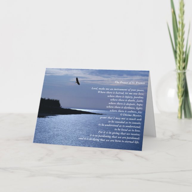 The Prayer of St. Francis Card (Front)