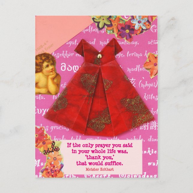 the prayer of thank you postcard (Front)