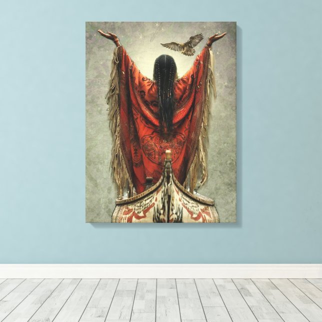 The Prayer - Wrapped Canvas (Insitu (Wood Floor))