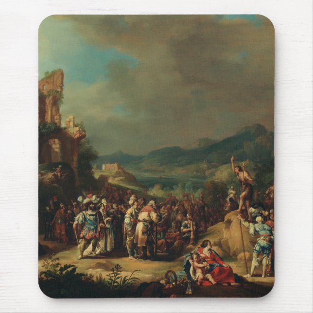 The Preaching of John the Baptist by Bartholomeus Mouse Pad (Front)