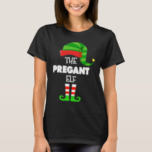 The PREGNANT ELF Group Matching Family Christmas P T-Shirt