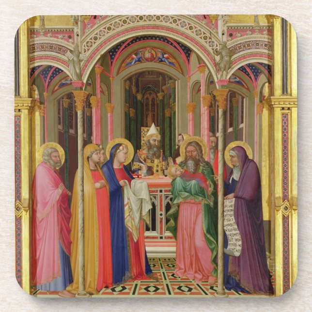 The Presentation in the Temple, 1342 (tempera on p Coaster (Front)