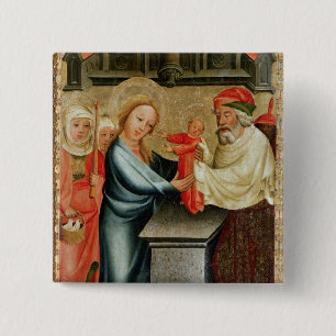 The Presentation of Christ in the Temple 15 Cm Square Badge