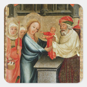 The Presentation of Christ in the Temple Square Sticker