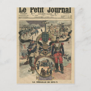 The Presentation of The Medal of Combatants Postcard