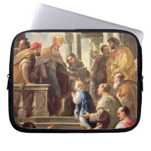 The Presentation of the Virgin at the Temple (oil Laptop Sleeve
