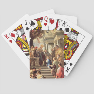 The Presentation of the Virgin at the Temple (oil Playing Cards