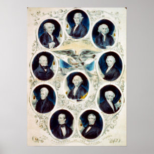 The Presidents of the United States - 1842 Poster