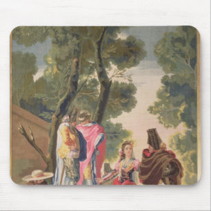 The Pretty Woman and the Masked Men Mouse Pad
