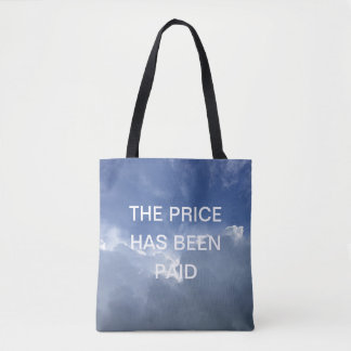 The Price Has Been Paid Inspirational Christian Tote Bag