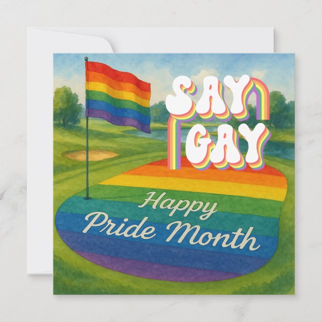 The Pride Golf Course  Tournament for Golfer  Save The Date (Front)