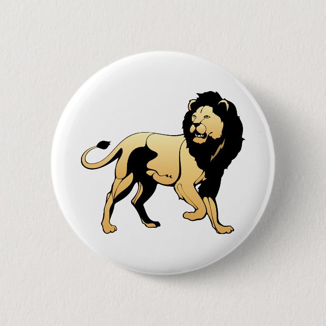 The Pride Lion 6 Cm Round Badge (Front)