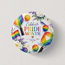 The Pride Pickleball Rainbow themed
