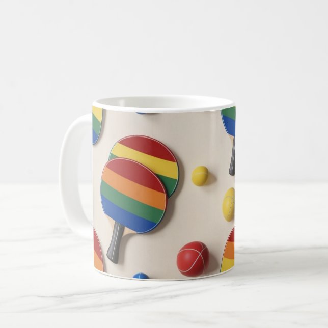 The Pride Ping Pong  Coffee Mug (Front Left)