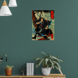 The Priest Wu Song Utagawa Kuniyoshi Poster