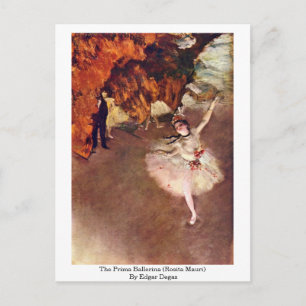 The Prima Ballerina (Rosita Mauri) By Edgar Degas Postcard