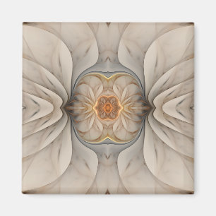 The Primal Om Abstract Floral Magnet