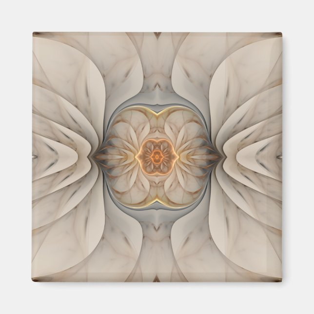 The Primal Om Abstract Floral Magnet (Front)