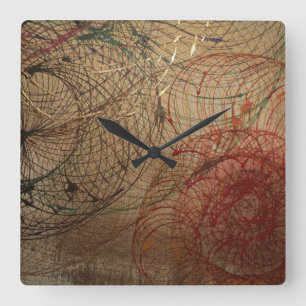 ”The Primary Light” by Ramona Dumitrescu Square Wall Clock