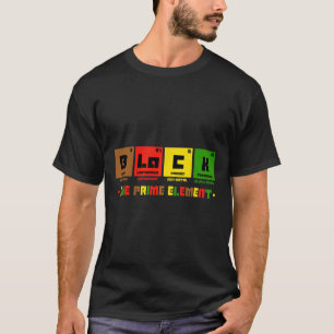 The Prime Element Black History Month Periodic Tab T-Shirt