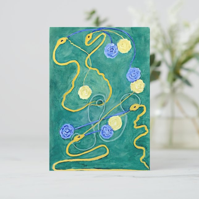 The Primordial Chaos by Hilma af Klint  Card (Standing Front)