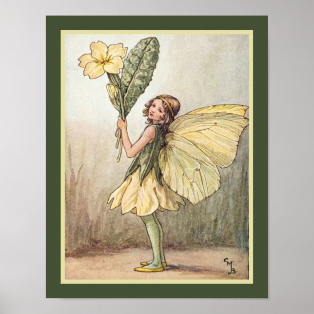 "The Primrose Fairy" ca. 1918- Cicely Mary Barker Poster (Front)