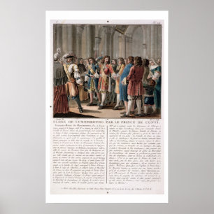 The Prince de Conti (1664-1709) praises the Duke o Poster
