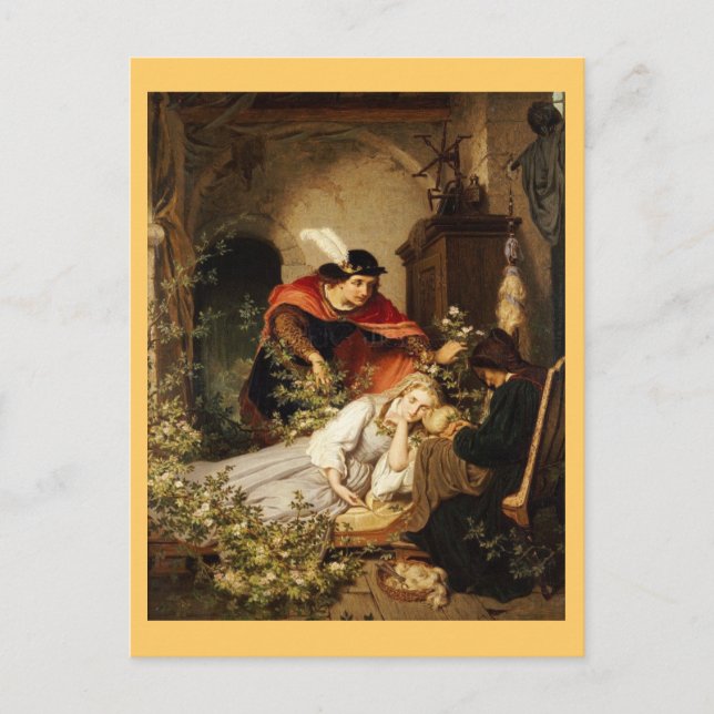 The Prince Leans Towards Sleeping Beauty Postcard (Front)