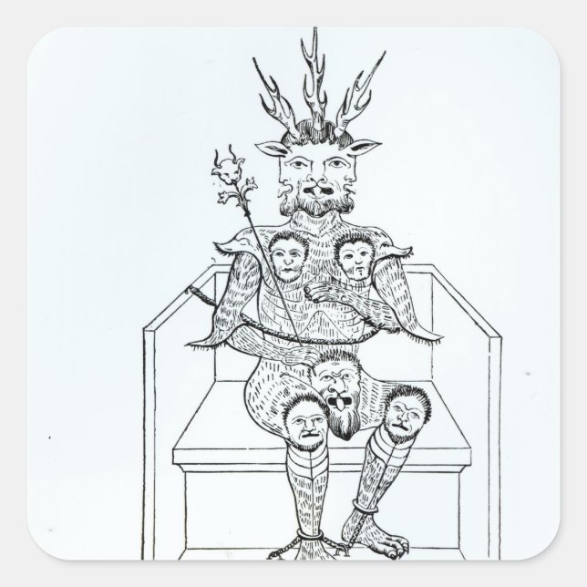 The Prince of Darkness Square Sticker (Front)