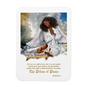 The Prince of Peace. Angel and Baby Jesus Magnet