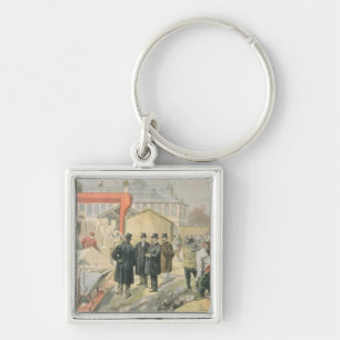 The Prince of Wales Visiting the Building Key Ring