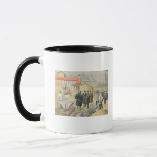 The Prince of Wales Visiting the Building Mug