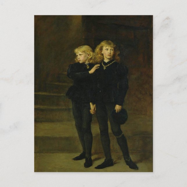 The Princes in the Tower Postcard (Front)