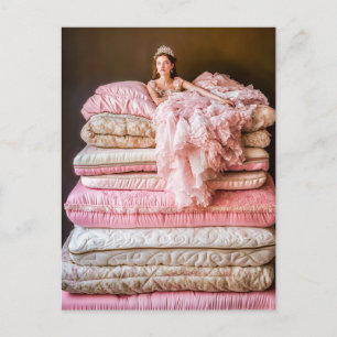The Princess and the Pea on Her Bed Postcard
