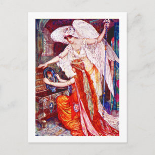 The Princess and the Templar Angel Postcard
