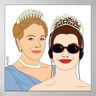 The Princess Diaries  Illustration Poster
