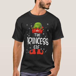 The Princess Elf Family Matching Christmas Funny P T-Shirt