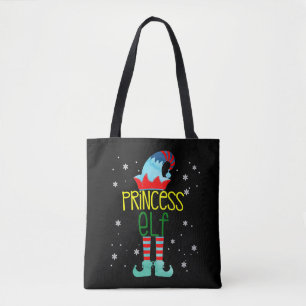 The Princess Elf Merry Christmas Advent Xmas Tote Bag