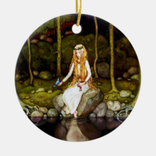 The Princess in the Forest Ceramic Ornament