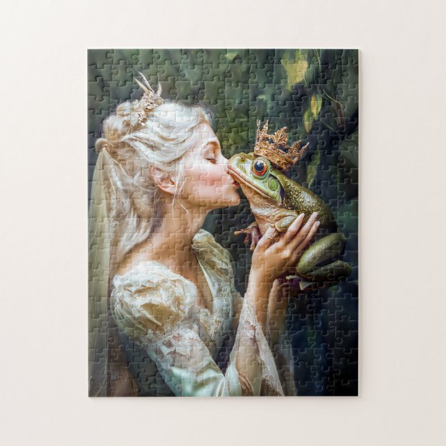 The Princess Kissing the Frog Prince Jigsaw Puzzle (Vertical)