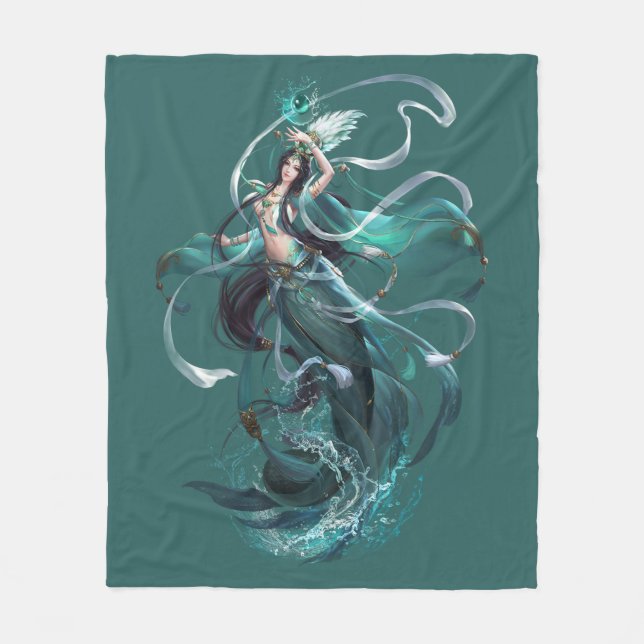 The Princess Mermaid Fleece Blanket (Front)