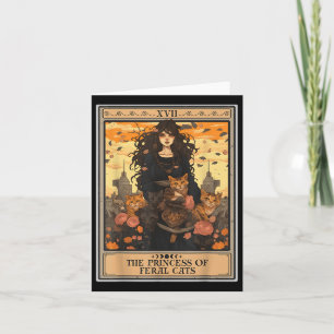 The Princess Of Feral Cats Tarot Card