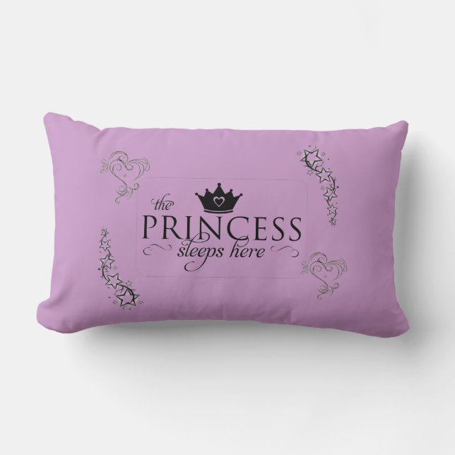 The Princess Sleeps Here pillow (Front)