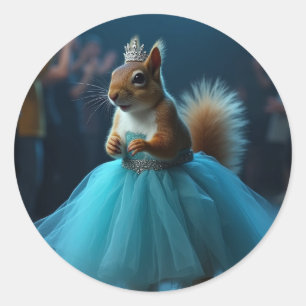The Princess Squirrel Classic Round Sticker