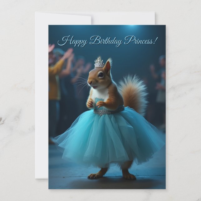 The Princess Squirrel Holiday Card (Front)
