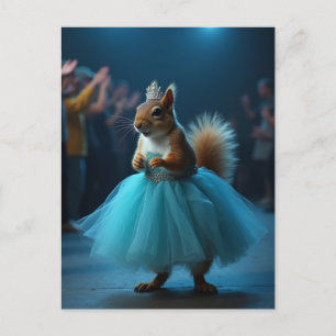 The Princess Squirrel Holiday Postcard