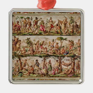 The Principal Peoples of the Americas, c.1798-99 Metal Tree Decoration