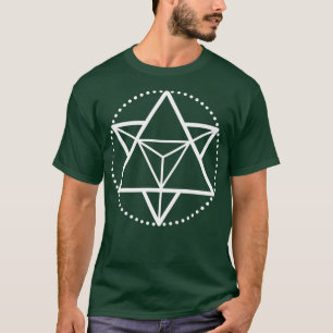 The Principle of Mentalism White Startetrahedron M T-Shirt