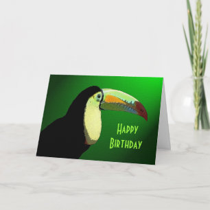 The Prismatic Toucan Birthday Greeting Card